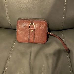 Cole Haan Leather wristlet. Slightly used. Great for dinner or party.